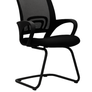 804 Mesh Back Visitor Chair – Ergonomic Office Guest Chair with Sleek Cantilever Frame - Image 1