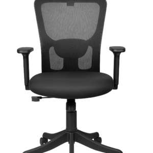 Jazz High Back Ergonomic Mesh Office Chair with Headrest – Black - Image 1