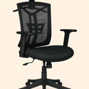 Ergonomic Mesh Office Chair with Adjustable Headrest & Lumbar Support – High Back Computer Chair with Armrests & Wheels - Image 1