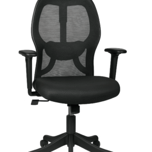 Marvel 1 HB Ergonomic High Back Mesh Office Chair with Headrest & Adjustable Arms – Black - Image 1